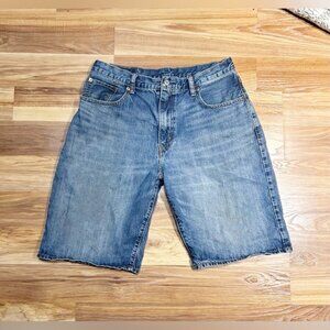 Vintage Y2K Levis 569 Blue Denim Loose Baggy Jorts Jean Shorts~34~